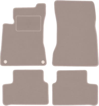 Beige velours matten voor: Mercedes B W247 minivan (2018-)