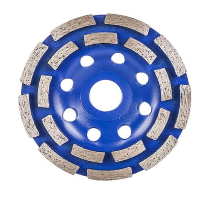 WORKPRO Diamant Komschijf 125 mm – Dubbele Rij 20 Segmenten – Betonslijpschijf voor Haakse Slijper – Diamantschijf voor Beton, Steen en Cement – 22,2 mm Asgat