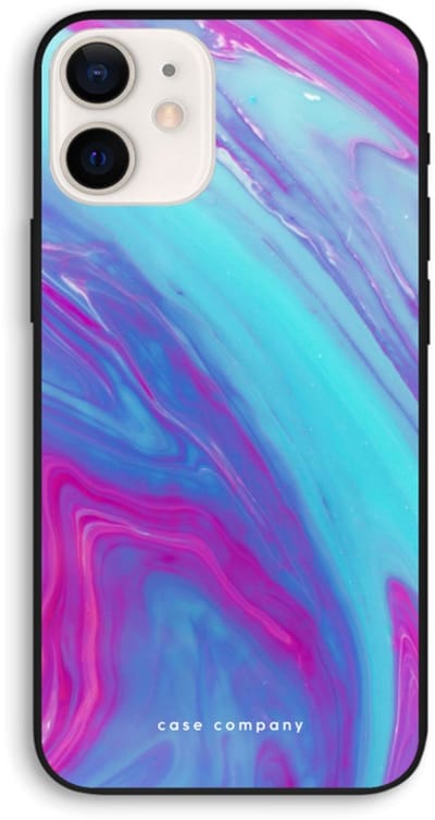 Case Company® - Hoesje geschikt voor iPhone 12 Pro hoesje - Zweverige regenboog - Biologisch Afbreekbaar Telefoonhoesje - Bescherming alle Kanten en Schermrand