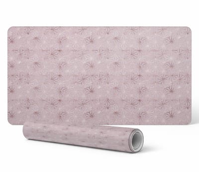 Gaming bureauonderlegger met geometrische bloemenprint 90x45 cm