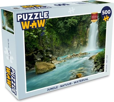 Puzzel Jungle - Natuur - Waterval - Legpuzzel - Puzzel 500 stukjes