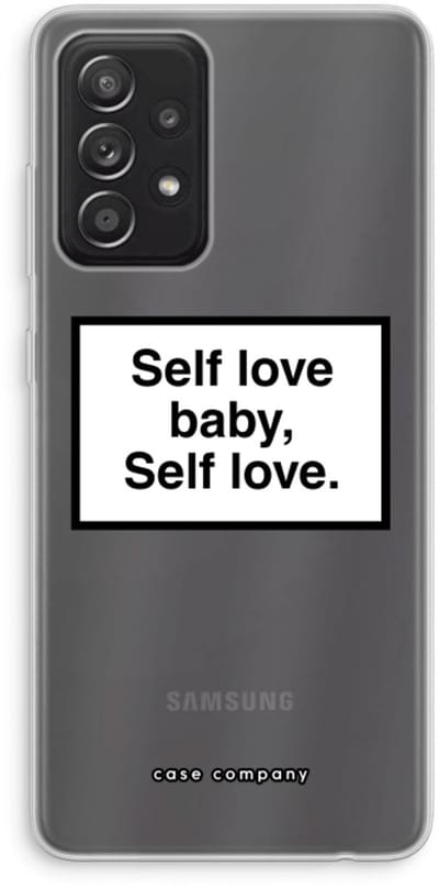 Hoesje geschikt voor Samsung Galaxy A52s 5G hoesje - Self love - Soft Cover Telefoonhoesje - Bescherming aan alle Kanten en Schermrand