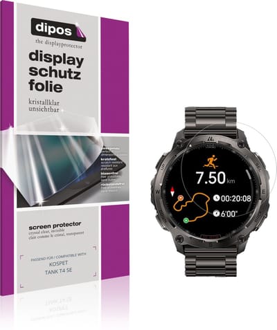 dipos – 6x Beschermfolie geschikt voor KOSPET TANK T4 SE | Krasbestendige & heldere Screenprotector Ultra-Thin