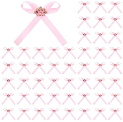 Cosensi - Dailygoods - 50 Stuks Roze Linten met Strik voor Feestgeschenken