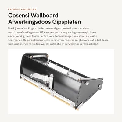 Dailygoods- Afwerkingsdoos Aluminiumlegering - Wandafwerkingsdoos - Schilderen - Gipsplaten - Vlakke Box - Eenvoudige Installatie - Pleisterbox