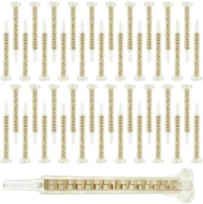 Static Mixing Nozzles voor 2K Lijmpistolen - 50 Stuks, Epoxy Mengtubes, Plastic Adhesief, Ideaal voor Industriële Reparaties en Klussen