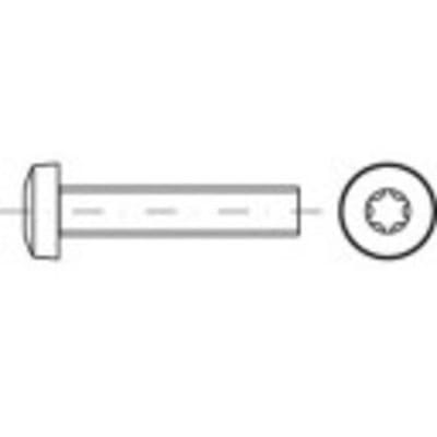 TOOLCRAFT 146073 Lenskopschroeven M3 25 mm T-profiel DIN 7985 Staal Galvanisch verzinkt 200 stuk(s)