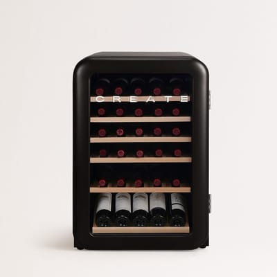 CREATE - WINECOOLER RETRO XL - Elektrische wijnkelder met 45 flessen - 115 liter - 75cl flessen - 4° tot 22°