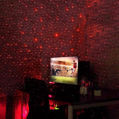 Decoratieve USB Lamp Red • Sterrenhemel USB Lamp • Auto • Sfeer • Sterrenhemel • Kerst • Carnaval • Feestje • DJ • Party • Feest
