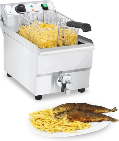 Royal Catering Elektrische friteuse - 10 L - met aftapkraan 10010688