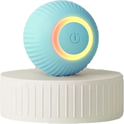 Bovista Interactief Kattenspeelgoed - Elektrisch - Bewegend - Zelfrollende Bal Voor Katten - Slimme Kattenbal - Cat Toy Interactive - Kattenspeeltjes - Intelligentie - Blauw