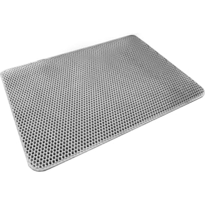 Kattenbakmat Waterdicht Dubbellaags Opvouwbaar Morsbestendig Kitten Kattenbakvulling Opvangmat voor Binnen 40x50cm gray