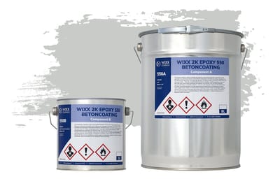 Wixx 2K Epoxy 550 Betonverf - 10L - RAL 7035 | Lichtgrijs