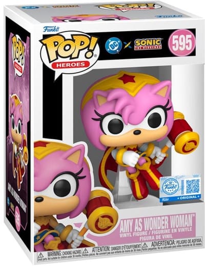 Sonic The Hedgehog Sonic x Justice League - Amy as Wonder Woman vinylfiguur 595 Unisex Funko Pop! - Neutraal - Standard