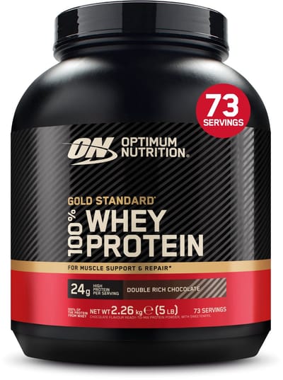 Optimum Nutrition Gold Standard 100% Whey Protein - Double Rich Chocolate - Proteine Poeder - Eiwitshake - 2270 gram (71 servings)