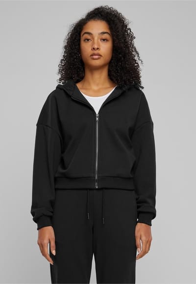 Urban Classics - Cozy Short Vest met capuchon - 4XL - Zwart