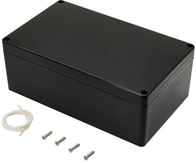 Project Box - Aansluitdoos Behuizing - Elektronica Bescherming - IP65 Waterdicht Stofdicht - 200 x 120 x 75 mm - Zwart