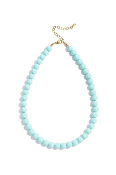 Beady Babe Ketting | RVS & Resin | Turqoise | Verstelbaar | Kralenketting | Sieraden cadeau | Jewelry Gifts