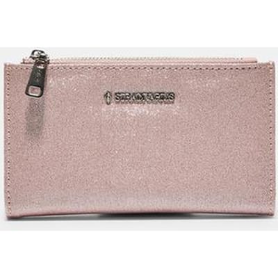 Stradivarius Lange glanzende portemonnee voor pasjes  Pastelroze OS