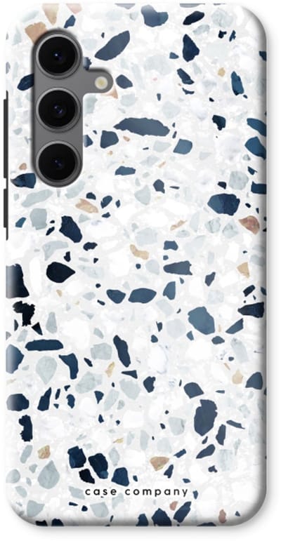Case Company® - Hoesje geschikt voor Samsung Galaxy S24 FE hoesje - Terrazzo N°1 - Tough Case - Maximale Bescherming alle Kanten en Schermrand