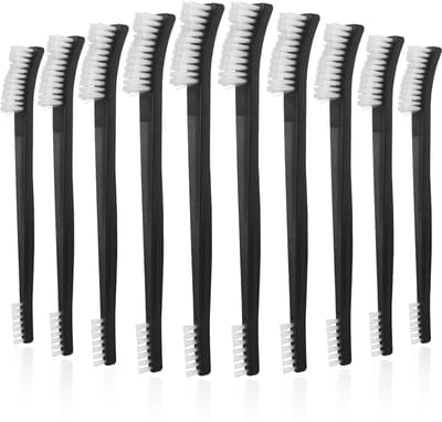 10 stuks dubbelzijdige nylon reinigingsborstels, multifunctionele mini-kunststof borstel, gedetailleerde voegenborstels voor gootsteen, badkamer