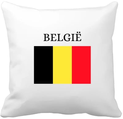 Akyol - belgie Kussen hoes - Brussel - belgen - embleem belgische vlag - toeristen - - 40 bij 40 cm