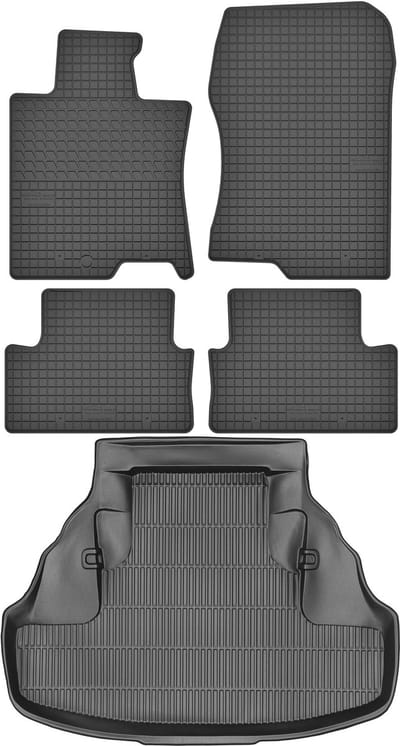 Max-Dywanik - Kofferbakmat - Honda Accord VIII Sedan 2008-2015 - Zwart - Rant 1 cm