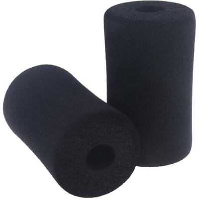 Grote Schuimrubberen Mouw Voor Fitnessapparatuur Oefenmachines Roller Buikspieroefenbord Haak Voet Schuimrubberen Fitnesspads 2 Stuks black