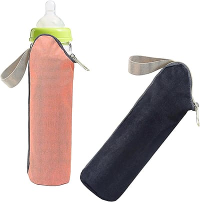 Koeltas voor Flessen, Set van 2, Lichtgewicht en Praktisch, Geïsoleerde Tas voor Melkflesjes, Waterflessen en Dranken, Ideaal voor Picknicks en Buitenshuis Gebruik