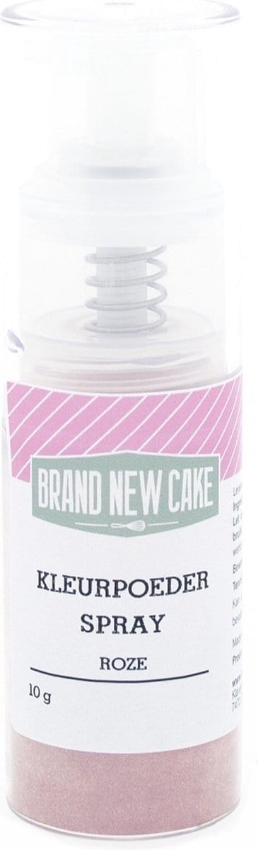 BrandNewCake® Kleurpoeder Spray Roze 10gr - Kleurstof - Eetbare Voedingskleurstof - Bakken