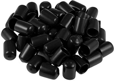Schroefdraadbeschermers 12 mm - Set van 50 - Zachte Rubber Doppen voor Meubelen en Voorzieningen