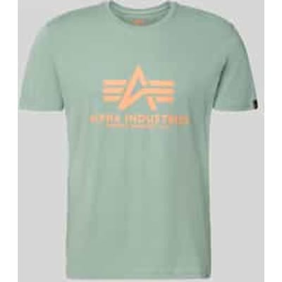 T-shirt met labeldetail model 'BASIC'