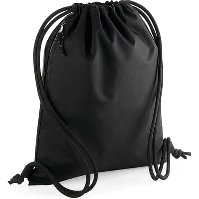Gymtas 100% gerecycled polyester 40 x 48 cm (Black)