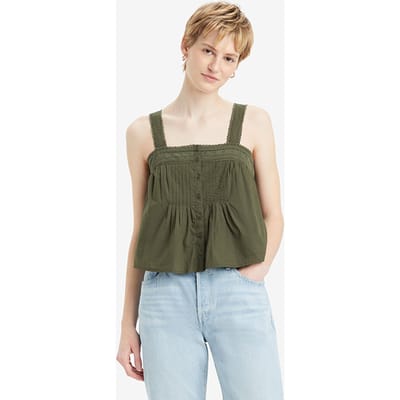 Levi's Cici Tank Top Green Größe: S | Tanktops Outlet | Damen | Grün