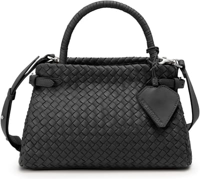 LES VISIONNAIRES Issac Weave Handtas Leder 31 cm - Dames - black