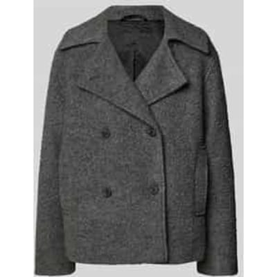 Regular fit wollen jack met dubbele knoopsluiting, model 'ALMA'