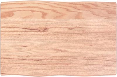 Tafelblad 60x40x2 cm lichtbruin gebeitst eikenhout