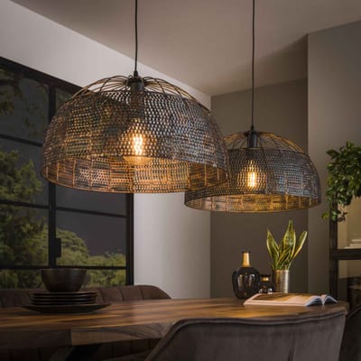 Hoyz Hoyz hanglamp 2l armor Ø60 / zwart bruin