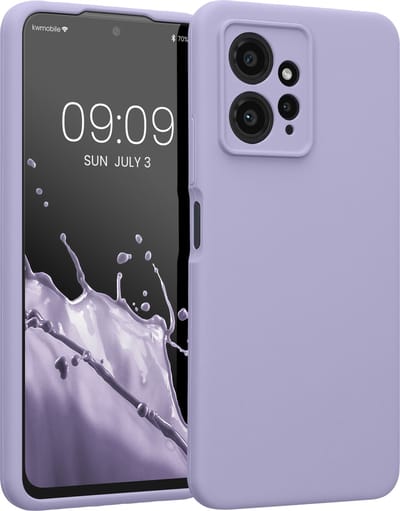 kwmobile telefoonhoesje geschikt voor Xiaomi Redmi Note 12 (4G) - TPU backcover met siliconen coating - Smartphone case in lavendel