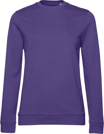 B&C Dames/dames Set-in Sweatshirt (Stralend paars)