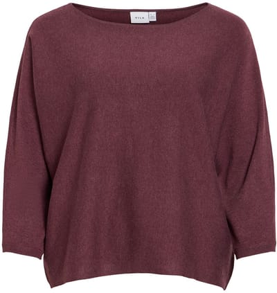 Vila Malu Boatneck Knit Trui Paars S Vrouw