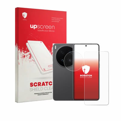 upscreen - Screenprotector voor Vivo X300 Ultra (Voor+Camera) - Folie Beschermfolie transparant