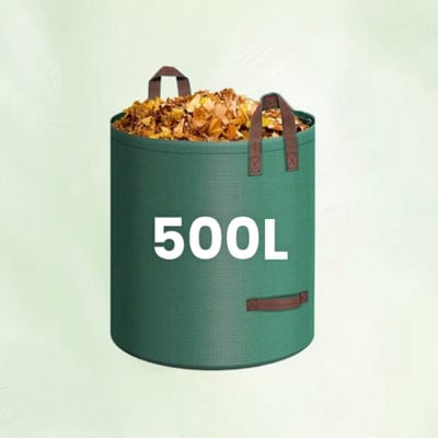 Dutchers® Duurzame Tuinafvalzak 500L - Extra groot - Tuinzak opvouwbaar - Bigbag - Puinzak - Groene Afval - Bladzak - Waterdicht