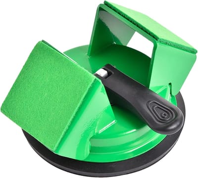 Vloer Nivelleerapparaat - Zuignap Bodemfixeerder - Werkblad Montage - 45 Graden Slagen - 13 x 13 x 11 cm - Groen