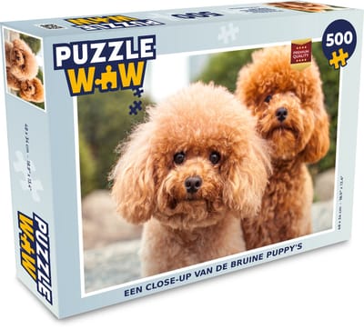 Puzzel Een close-up van de bruine puppy's - Legpuzzel - Puzzel 500 stukjes