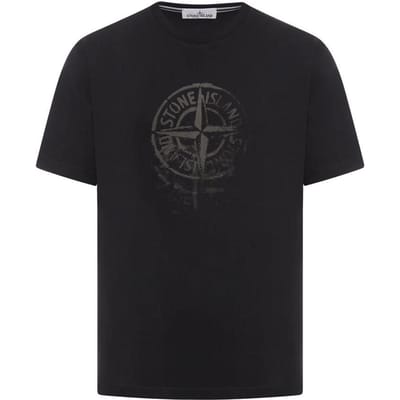 Stone Island Kompas T-shirt Zwart Unisex Top 80152RC87-V0029 XL black