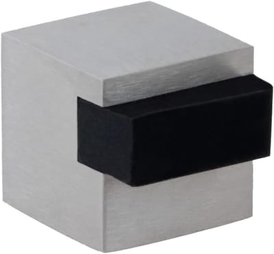 Zelfklevende Deurstopper RVS Vierkant 20mm - Wit en Grijs