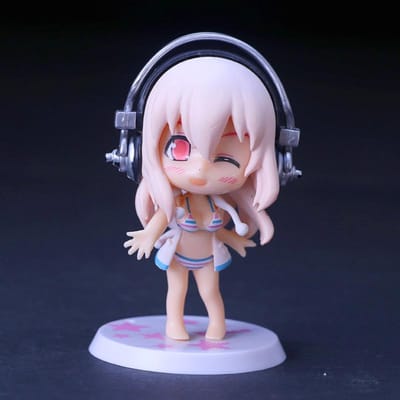 Figurine Anime SUPER SONICO 10CM Cinq Modèles Support Modèle d'Animation Jouets Cadeaux Collection Ornements Décoration PVC No box