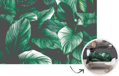 Tafelkleed - Tafellaken - 220x150 cm - Jungle - Bladeren - Tropisch - Planten - Natuur - Binnen en Buiten
