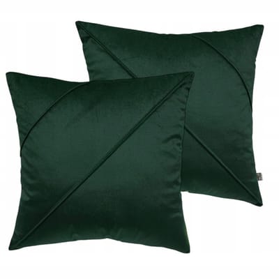 Decoratieve Kussenhoes Velours Donkergroen 50x50 cm (2 stuks)